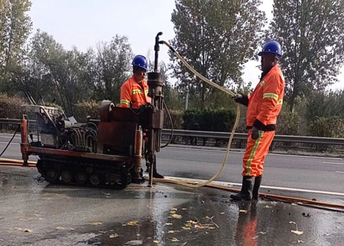 西藏高速公路下沉注浆加固